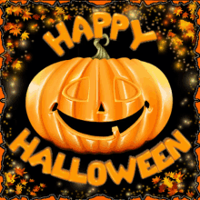 Dynia z niebieskimi oczami szczęśliwego Halloween